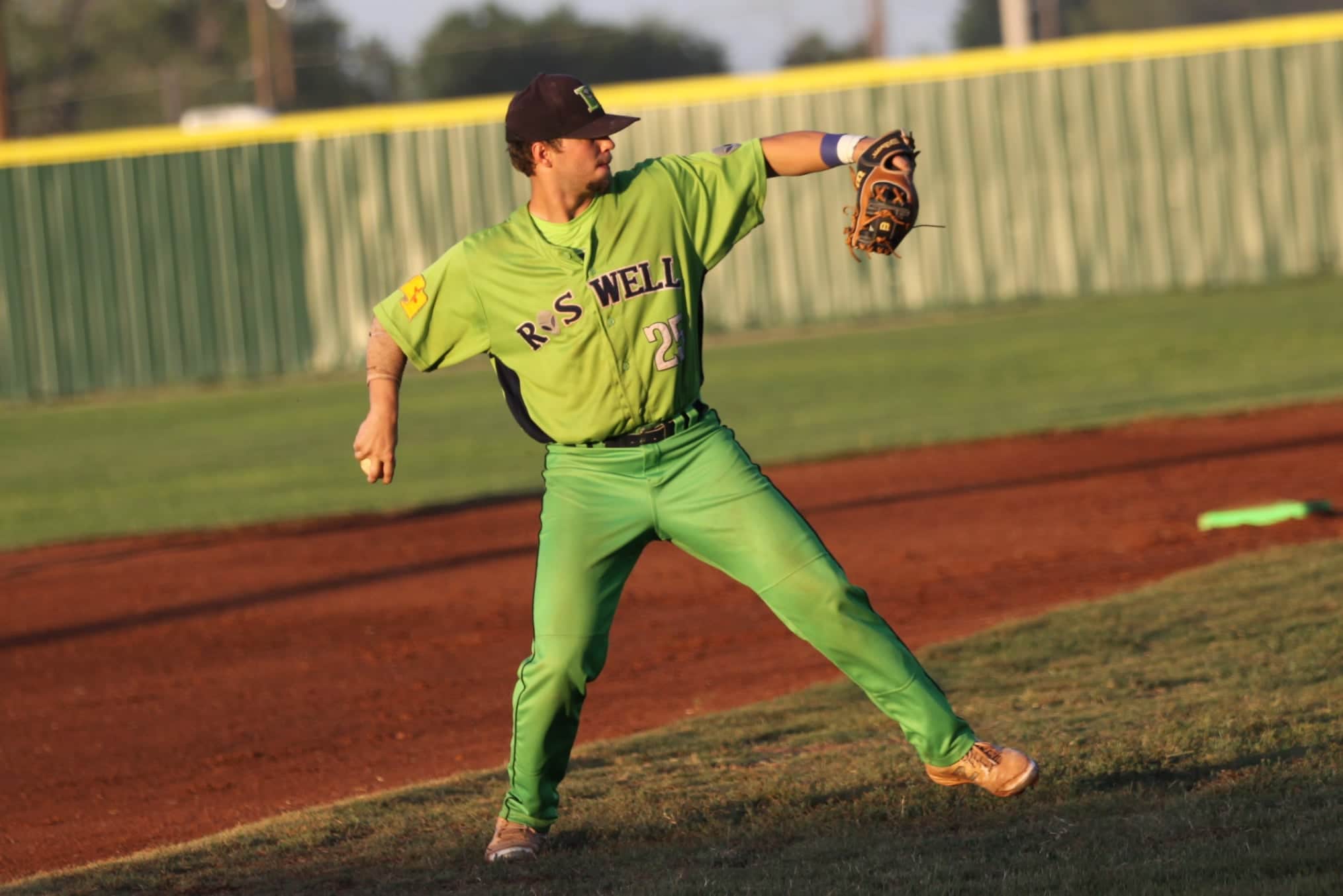 Pitcher for the Roswell Invaders baseball team