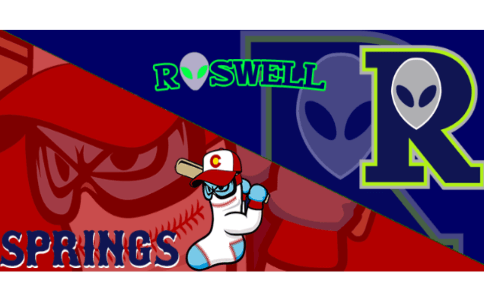 Baseball Event Image for the Colorado Spring Snow Sox at the Roswell Invaders Baseball Game