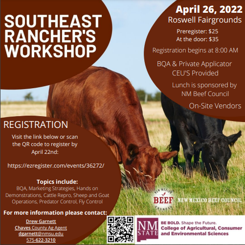 cattle in background with event details