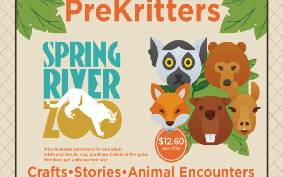 PreKritters event image for the Spring River Zoo