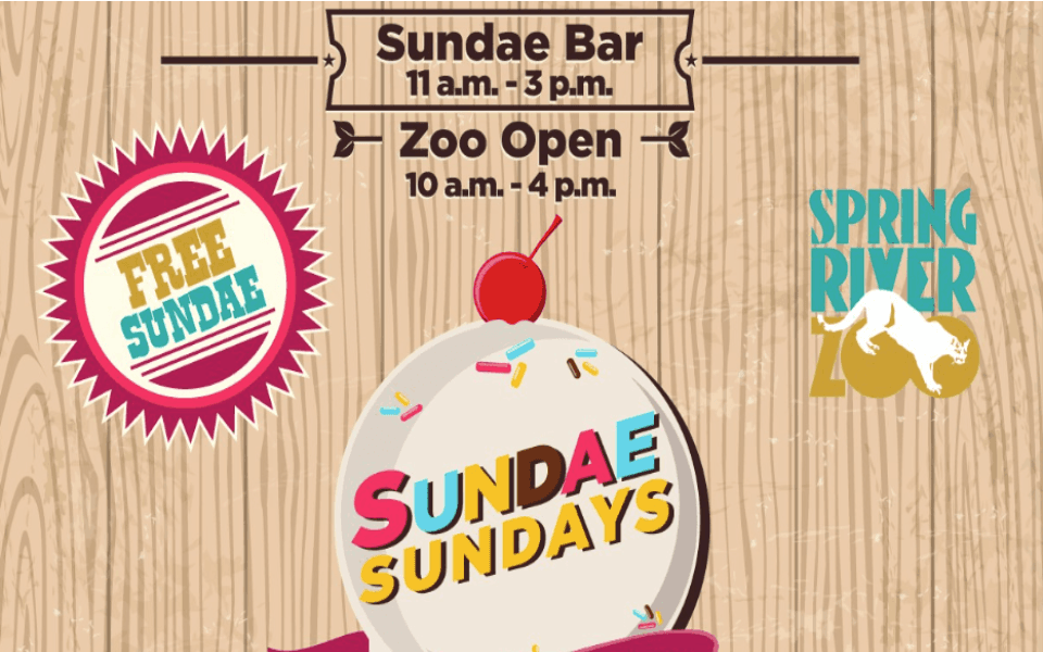 Spring River Zoo's Sundae Sundays event image