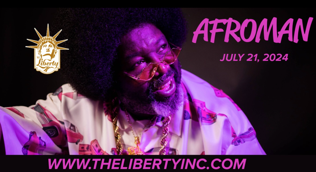 Afroman with the date and website