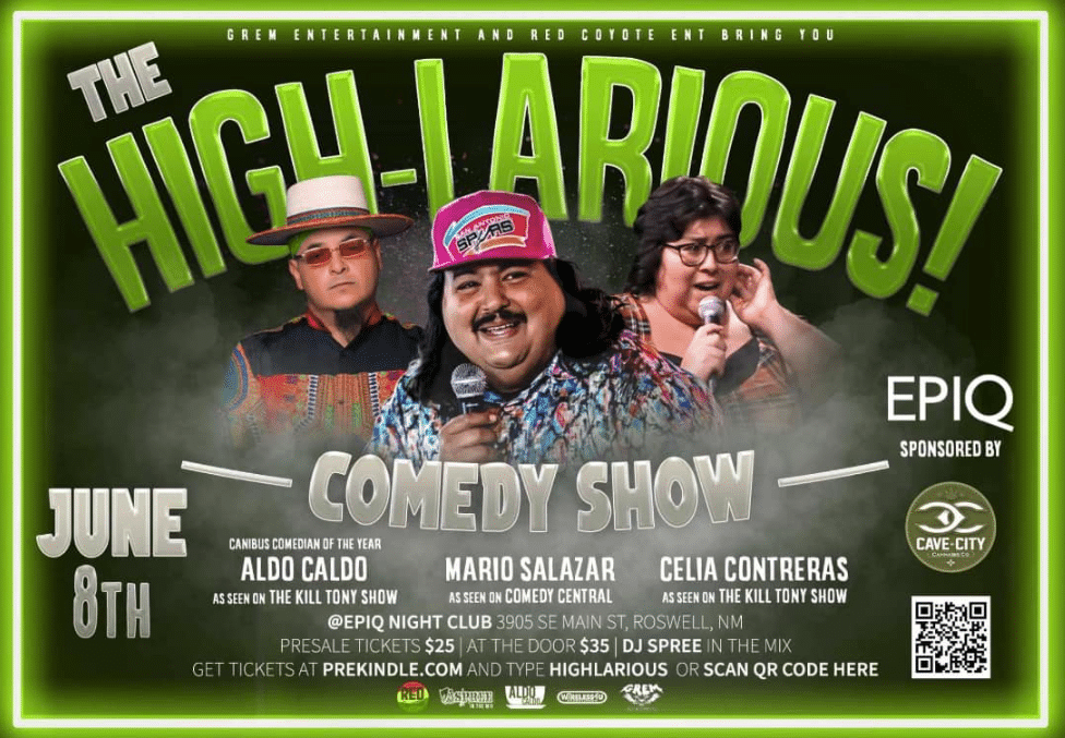 The High-Larious Comedy Show with dates and times