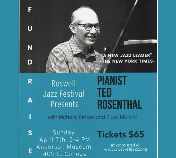 Roswell Jazz Festival Presents Pianist Ted Rosenthal