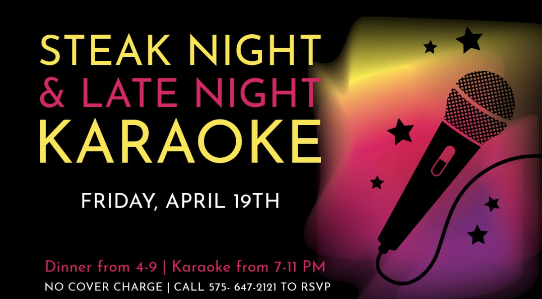 Steak Night & Late Night Karaoke