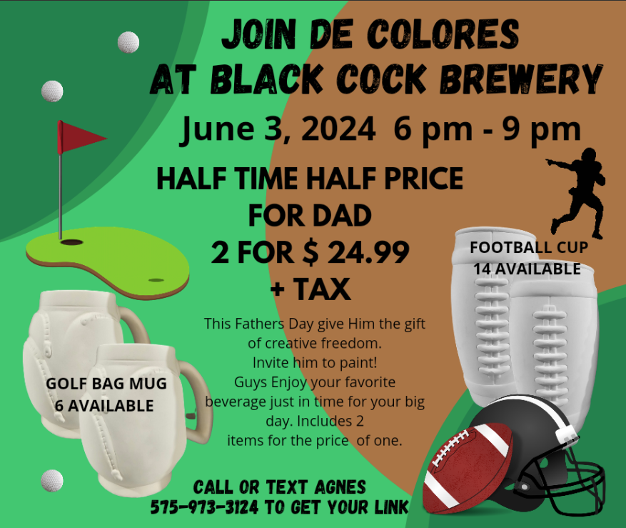 De Colores with place and time for Fathers Day